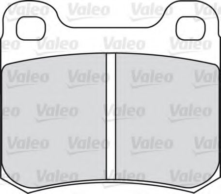 VALEO 598345 Комплект тормозных колодок, дисковый тормоз 