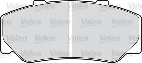 VALEO 598222 Комплект тормозных колодок, дисковый тормоз 