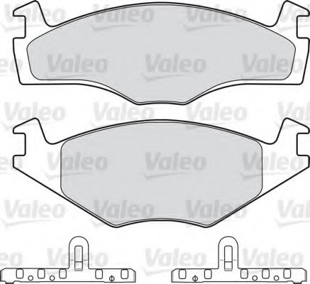 VALEO 598128 Тормозные колодки для VOLKSWAGEN CADDY I (Фольксваген Cаддъ и) VALEO 598128 Тормозные колодки для VOLKSWAGEN CADDY I (Фольксваген Cаддъ и)