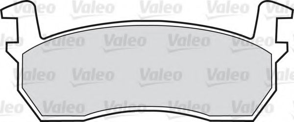 VALEO 598384 Комплект тормозных колодок, дисковый тормоз 