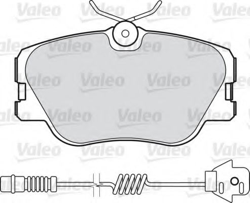VALEO 598315 Комплект тормозных колодок, дисковый тормоз 
