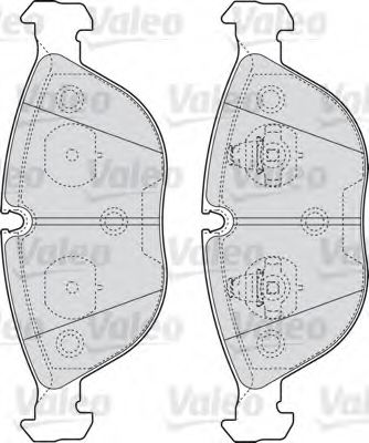 VALEO 598712 Тормозные колодки для VOLKSWAGEN (Фольксваген) VALEO 598712 Тормозные колодки для VOLKSWAGEN (Фольксваген)