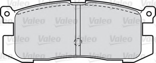VALEO 598846 Тормозные колодки для MAZDA 626 III (Мазда 626 3) VALEO 598846 Тормозные колодки для MAZDA 626 III (Мазда 626 3)