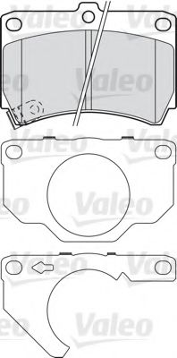 VALEO 601018 Тормозные колодки для MAZDA (Мазда) VALEO 601018 Тормозные колодки для MAZDA (Мазда)