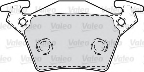 VALEO 598301 Комплект тормозных колодок, дисковый тормоз 