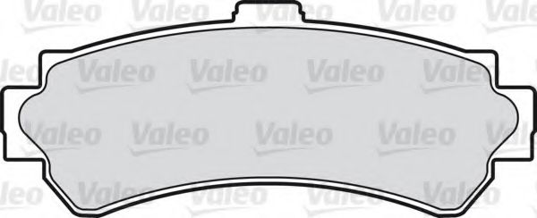 VALEO 598449 Комплект тормозных колодок, дисковый тормоз 