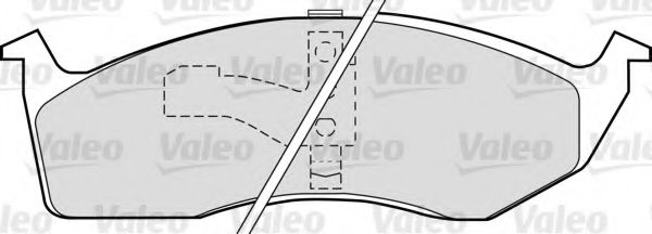 VALEO 598556 Тормозные колодки для DODGE CARAVAN (Додж Караван) VALEO 598556 Тормозные колодки для DODGE CARAVAN (Додж Караван)