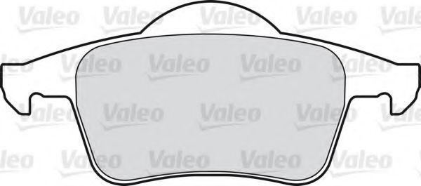 VALEO 598480 Комплект тормозных колодок, дисковый тормоз 