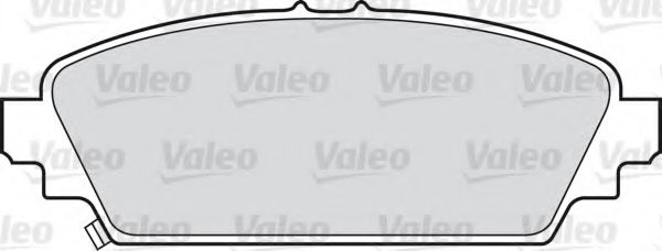 VALEO 598435 Комплект тормозных колодок, дисковый тормоз 