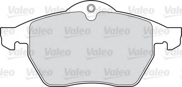 VALEO 598475 Комплект тормозных колодок, дисковый тормоз 