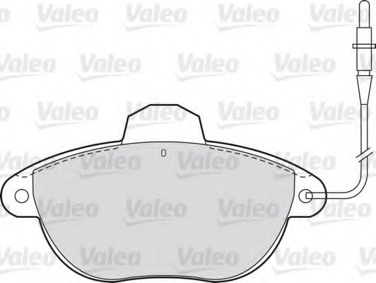 VALEO 598385 Комплект тормозных колодок, дисковый тормоз 