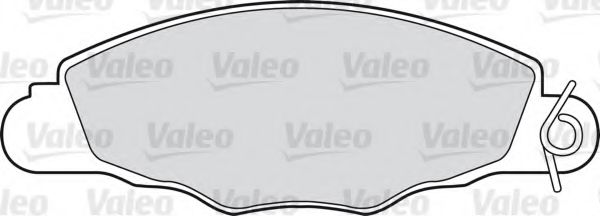 VALEO 598420 Комплект тормозных колодок, дисковый тормоз 