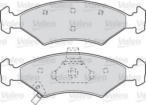 VALEO 598989 Тормозные колодки для KIA MENTOR (Киа Мэнтор) VALEO 598989 Тормозные колодки для KIA MENTOR (Киа Мэнтор)