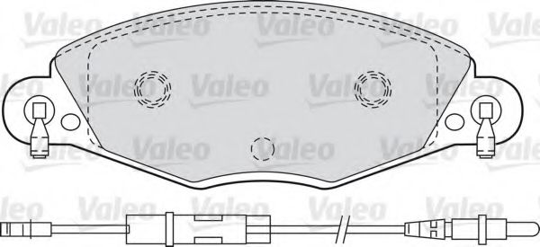 VALEO 598416 Комплект тормозных колодок, дисковый тормоз 