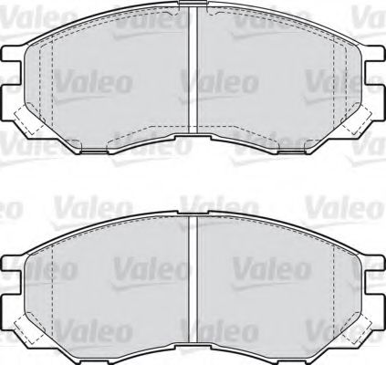 VALEO 598522 Тормозные колодки для MITSUBISHI MONTERO (Митсубиши/митсубиси Монтэро) VALEO 598522 Тормозные колодки для MITSUBISHI MONTERO (Митсубиши/митсубиси Монтэро)