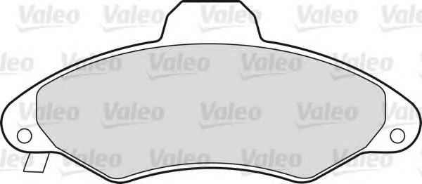 VALEO 598399 Комплект тормозных колодок, дисковый тормоз 