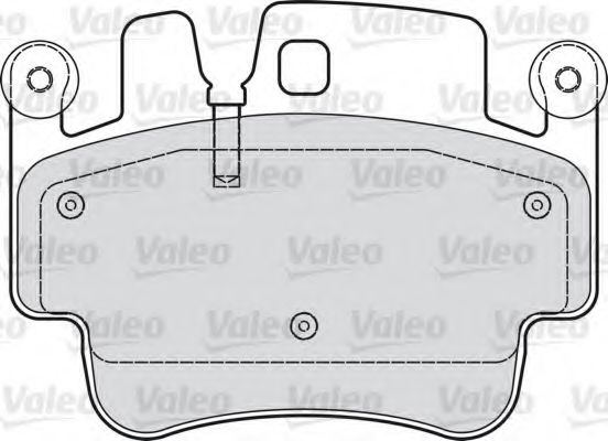 VALEO 598767 Тормозные колодки для PORSCHE BOXSTER SPYDER (Порше Боxстэр спъдэр)