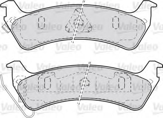 VALEO 598509 Тормозные колодки для JEEP CHEROKEE (Джип Чироки) VALEO 598509 Тормозные колодки для JEEP CHEROKEE (Джип Чироки)