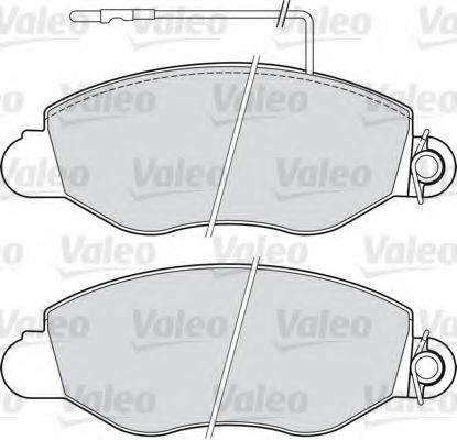 VALEO 541733 Комплект тормозных колодок, дисковый тормоз 