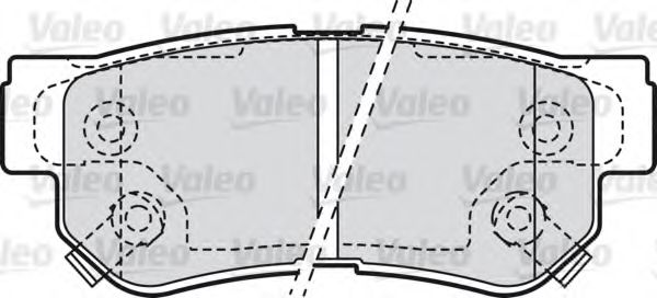 VALEO 598748 Тормозные колодки для HYUNDAI GRANDEUR (Хендай Грандэур) VALEO 598748 Тормозные колодки для HYUNDAI GRANDEUR (Хендай Грандэур)