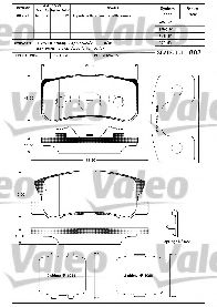 VALEO 598520 Тормозные колодки для MITSUBISHI PAJERO/SHOGUN (Митсубиши/митсубиси Пажэро/шогун) VALEO 598520 Тормозные колодки для MITSUBISHI PAJERO/SHOGUN (Митсубиши/митсубиси Пажэро/шогун)