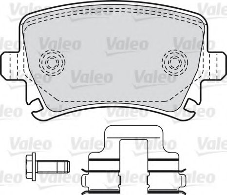 VALEO 598752 Тормозные колодки для SEAT ALTEA (Сеат Алтэа) VALEO 598752 Тормозные колодки для SEAT ALTEA (Сеат Алтэа)