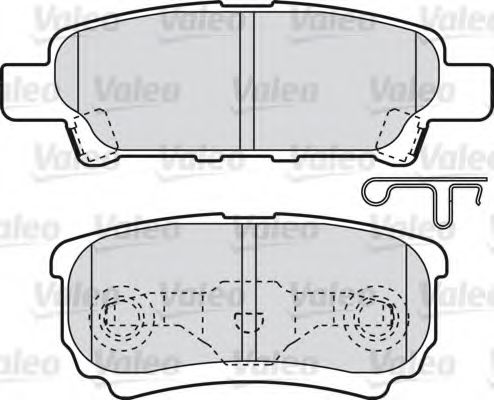 VALEO 598852 Тормозные колодки для MITSUBISHI LANCER (Митсубиши/митсубиси Ланcэр) VALEO 598852 Тормозные колодки для MITSUBISHI LANCER (Митсубиши/митсубиси Ланcэр)