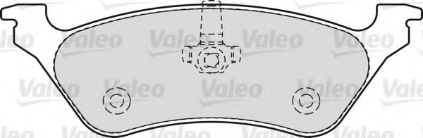 VALEO 598755 Тормозные колодки для CHRYSLER TOWN COUNTRY IV (Крайслер Таун кантри 4) VALEO 598755 Тормозные колодки для CHRYSLER TOWN COUNTRY IV (Крайслер Таун кантри 4)