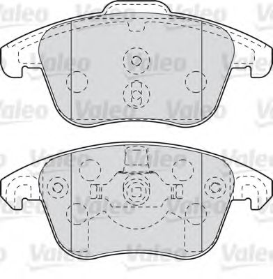 VALEO 598998 Тормозные колодки для CITROËN C4 PICASSO I (CитроËн С4 пикассо 1) VALEO 598998 Тормозные колодки для CITROËN C4 PICASSO I (CитроËн С4 пикассо 1)