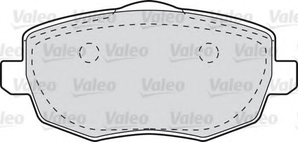 VALEO 598761 Тормозные колодки для CHRYSLER YPSILON (Крайслер Ъпсилон) VALEO 598761 Тормозные колодки для CHRYSLER YPSILON (Крайслер Ъпсилон)
