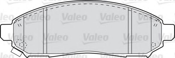 VALEO 598738 Тормозные колодки для NISSAN CAMIONES / FRONTIER (Ниссан Cамионэс / фронтиэр)