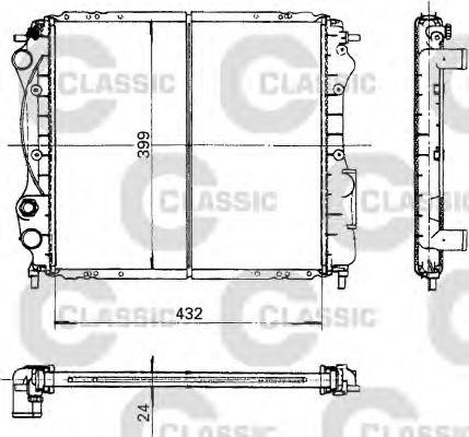 VALEO 230181 Радиатор, охлаждение двигателя для RENAULT CLIO I (Рено Cлио и) VALEO 230181 Радиатор, охлаждение двигателя для RENAULT CLIO I (Рено Cлио и)