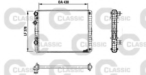 VALEO 230956 Радиатор, охлаждение двигателя для VOLKSWAGEN DERBY (Фольксваген Дэрбъ) VALEO 230956 Радиатор, охлаждение двигателя для VOLKSWAGEN DERBY (Фольксваген Дэрбъ)