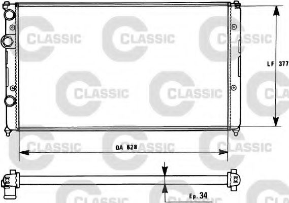 VALEO 231267 Радиатор, охлаждение двигателя для VOLKSWAGEN DERBY (Фольксваген Дэрбъ) VALEO 231267 Радиатор, охлаждение двигателя для VOLKSWAGEN DERBY (Фольксваген Дэрбъ)