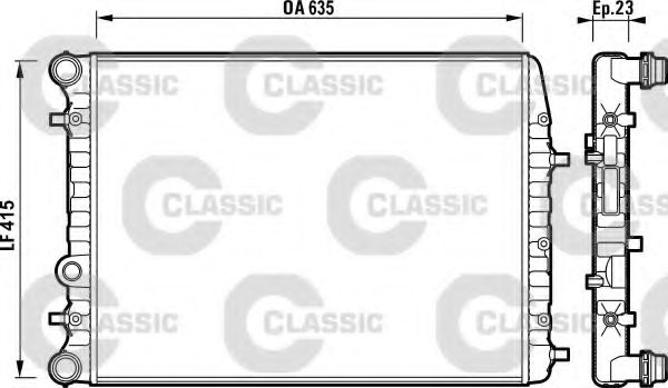 VALEO 232864 Радиатор, охлаждение двигателя для SEAT IBIZA IV (Сеат Ибица 4) VALEO 232864 Радиатор, охлаждение двигателя для SEAT IBIZA IV (Сеат Ибица 4)