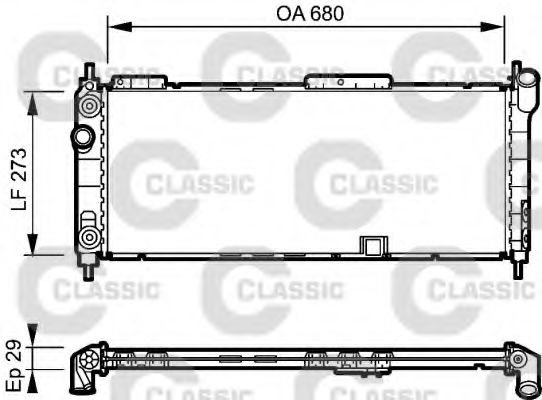 VALEO 234271 Радиатор, охлаждение двигателя для OPEL (Опель) VALEO 234271 Радиатор, охлаждение двигателя для OPEL (Опель)