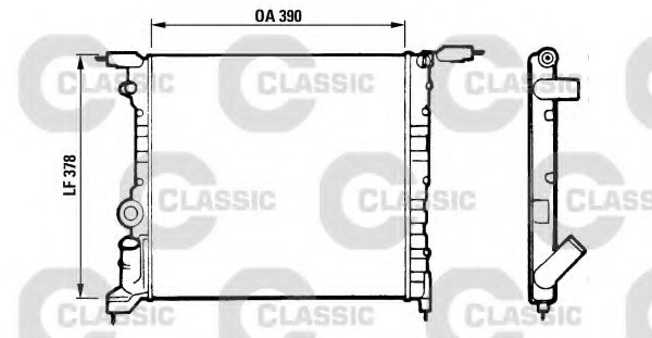 VALEO 316657 Радиатор, охлаждение двигателя для RENAULT CLIO I (Рено Cлио и) VALEO 316657 Радиатор, охлаждение двигателя для RENAULT CLIO I (Рено Cлио и)