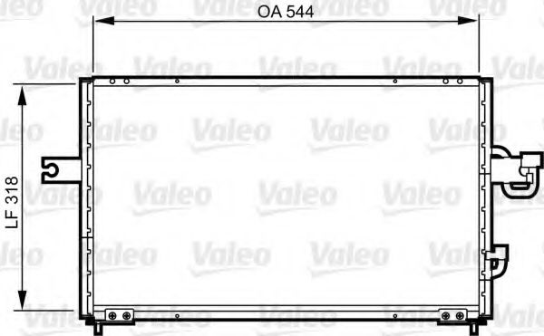 VALEO 814255 Конденсатор, кондиционер для HYUNDAI EXCEL (Хендай Эxcэл) VALEO 814255 Конденсатор, кондиционер для HYUNDAI EXCEL (Хендай Эxcэл)