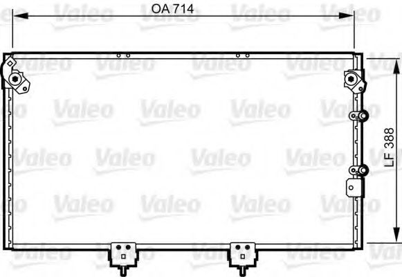 VALEO 814310 Конденсатор, кондиционер для LEXUS LS (Лексус Лс) VALEO 814310 Конденсатор, кондиционер для LEXUS LS (Лексус Лс)