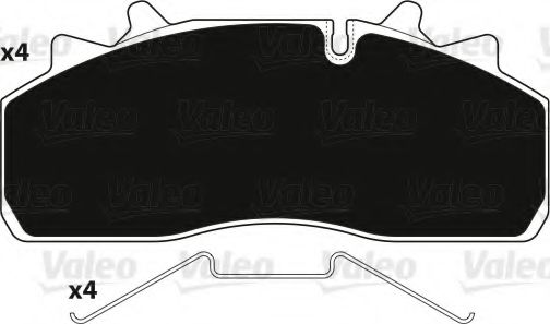 VALEO 882228 Тормозные колодки для DAF LF 55 (Даф Лф 55) VALEO 882228 Тормозные колодки для DAF LF 55 (Даф Лф 55)