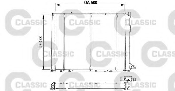 VALEO 230548 Радиатор, охлаждение двигателя для RENAULT SAFRANE (Рено Сафранэ) VALEO 230548 Радиатор, охлаждение двигателя для RENAULT SAFRANE (Рено Сафранэ)