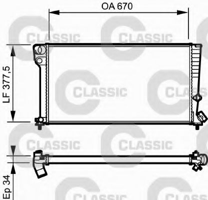 VALEO 231743 Радиатор, охлаждение двигателя для PEUGEOT (Пежо) VALEO 231743 Радиатор, охлаждение двигателя для PEUGEOT (Пежо)