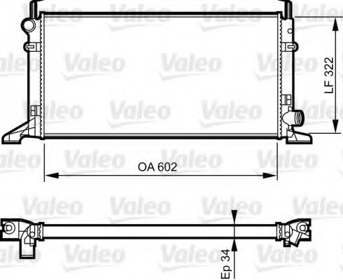 VALEO 731594 Радиатор, охлаждение двигателя для FORD ORION II (Форд Орион 2) VALEO 731594 Радиатор, охлаждение двигателя для FORD ORION II (Форд Орион 2)