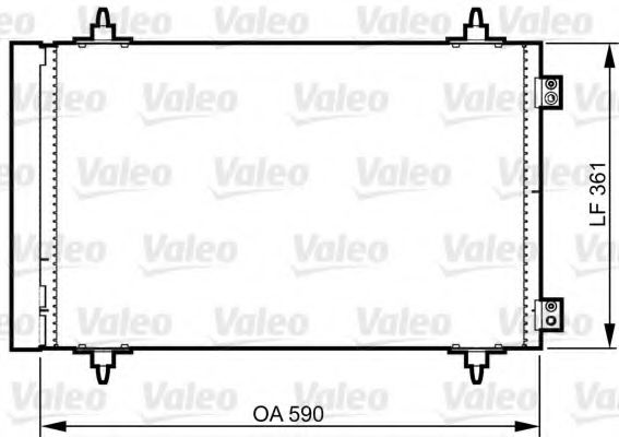 VALEO 814366 Конденсатор, кондиционер для PEUGEOT (Пежо) VALEO 814366 Конденсатор, кондиционер для PEUGEOT (Пежо)