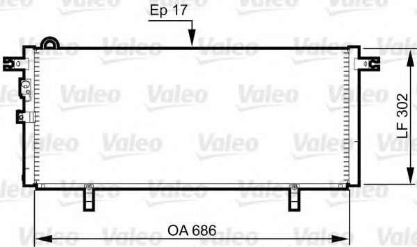 VALEO 817791 Конденсатор, кондиционер для MITSUBISHI PAJERO/SHOGUN (Митсубиши/митсубиси Пажэро/шогун) VALEO 817791 Конденсатор, кондиционер для MITSUBISHI PAJERO/SHOGUN (Митсубиши/митсубиси Пажэро/шогун)
