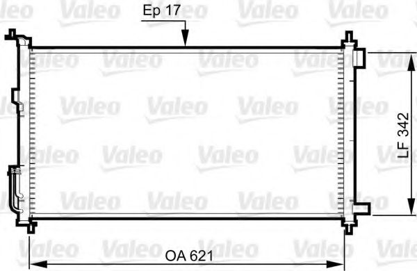 VALEO 817836 Конденсатор, кондиционер для NISSAN MARCH III (Ниссан Марч 3) VALEO 817836 Конденсатор, кондиционер для NISSAN MARCH III (Ниссан Марч 3)