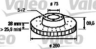 VALEO 197248 Тормозной диск для FIAT (Фиат) VALEO 197248 Тормозной диск для FIAT (Фиат)