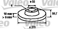 VALEO 186898 Тормозной диск для RENAULT (Рено) VALEO 186898 Тормозной диск для RENAULT (Рено)