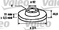 VALEO 186895 Тормозной диск для RENAULT (Рено) VALEO 186895 Тормозной диск для RENAULT (Рено)