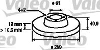 VALEO 186802 Тормозной диск для DACIA SANDERO (Дача Сандэро) VALEO 186802 Тормозной диск для DACIA SANDERO (Дача Сандэро)